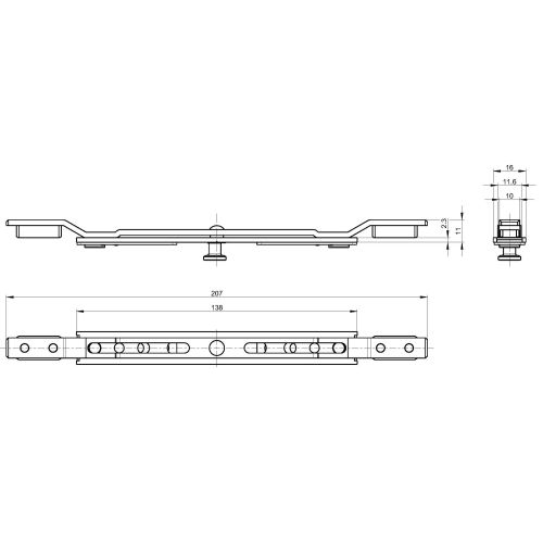 Prolongareur longueur 138 mm mâle mâle FERCO 6-32334-00-0-1 photo du produit Principale L