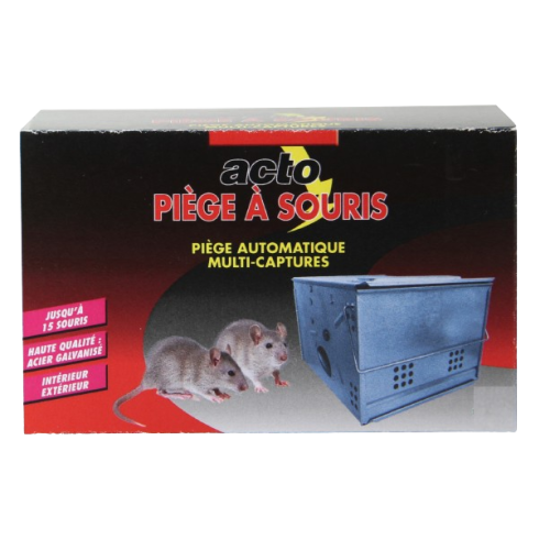 Piège à souris multi-captures 22,5 x 14,5 cm automatique ACTO RONGEURS PIEGES.5 photo du produit