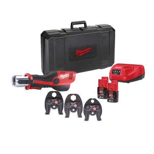 Sertisseuse hydraulique 12 V M12 HPT-202C V-SET + 2 batteries 2 Ah + chargeur + coffret MILWAUKEE 4933443100 photo du produit