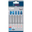 5 lames de scie sauteuse PRO T121AFC BIM Speed métal 92 mm pas 1,2 mm BOSCH 2608655106 photo du produit Secondaire 9 S