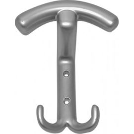 Crochet contemporain nickelé mat - CADAP - CR001/19S pas cher Principale M