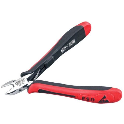 Pince coupante ESD diagonale tête ronde à becs fins 125 mm KS TOOLS 500.7084 photo du produit
