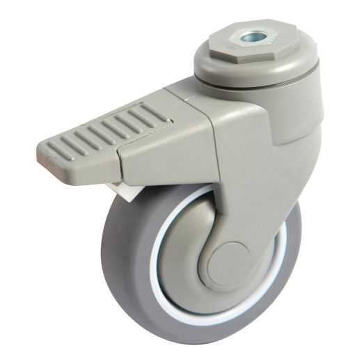 Roulette polyamide caoutchouc gris 125 mm à oeil pivotante AVL 590883N photo du produit Secondaire 1 L