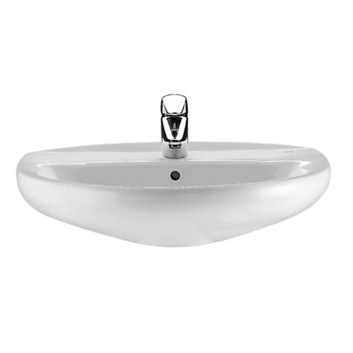 Lavabo porcelaine VICTORIA 56x46 blanc - ROCA - A326393000 pas cher