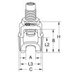 Extracteur de rotule universel vibro-impact 3/4'' 58x115 mm KS TOOLS 450.0330 photo du produit Secondaire 1 S