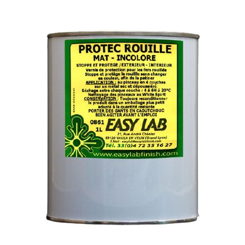 Protec rouille vernis 0861 pot 1 L EASY LAB 0861-1 photo du produit Principale L