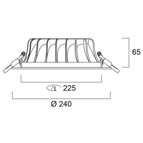Downlight SYL-LIGHTER V2 240 mm 25 W 4000 K SYLVANIA 3031825 photo du produit Secondaire 1 L