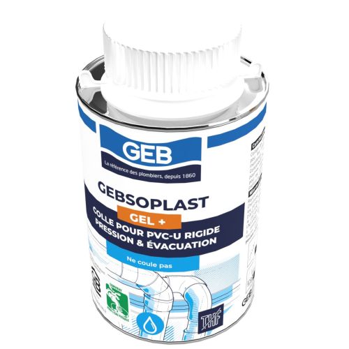 Colle Gebsoplast gel plus pour raccord en PVC rigide PVC 250ml - GEB - 504748 pas cher