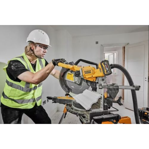 Scies à onglets 54 V XR FLEXVOLT 305 mm + batterie 9/3 Ah + chargeur DEWALT DCS781X2-QW photo du produit Secondaire 26 L