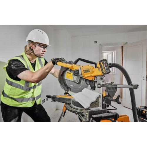 Scies à onglets 54 V XR FLEXVOLT 305 mm + batterie 9/3 Ah + chargeur DEWALT DCS781X2-QW photo du produit Secondaire 25 L