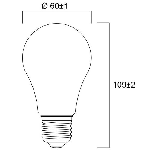 Lampe TOLEDO GLS A60 IRC 80 230V 1055lm - SYLVANIA - 0029589 pas cher Secondaire 2 L