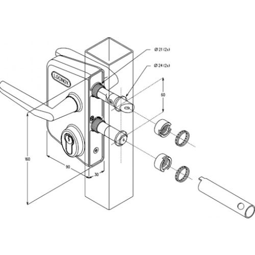 Remplacement d'une serrure de portail