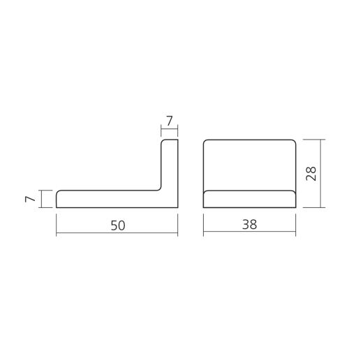 Cache plastique pour equerre universelle blanc - LMC - CAC1088BL pas cher Secondaire 1 L