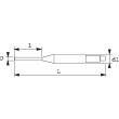 Chasse-goupilles à manchon de guidage 0,9mm - SAM OUTILLAGE - 6-C-10 pas cher Secondaire 1 S