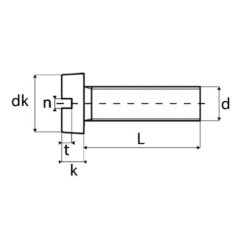 Vis métaux tête cylindrique fendue nylon 6.6 DIN 84 3X20 boîte de 200 ACTON 825003X20 photo du produit Secondaire 1 L