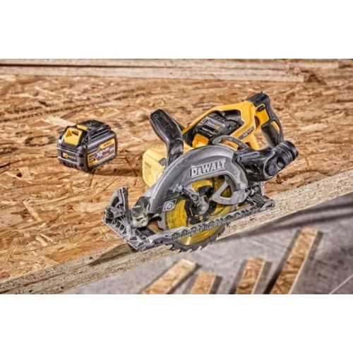 Scie circulaire construction 54 V XR FLEXVOLT BRUSHLESS 190 mm + 2 batteries + chargeur DEWALT DCS577T2-QW photo du produit Secondaire 11 L