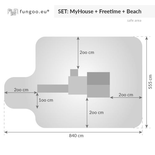 Aire de jeux MyHouse free time beach - FUNGOO - 03523PT pas cher Secondaire 2 L