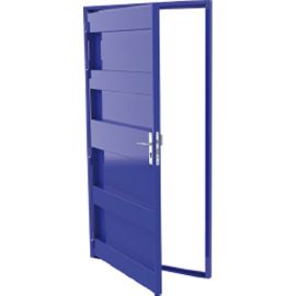 Bloc-porte 1 vantail apprêt gris MENTHA ECO photo du produit