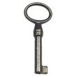 Serrure de tiroir 267F 45 x 70 mm axe 25 mm LG12 finition fer limé avec 1 clé DEVISMES S267A25FL photo du produit Secondaire 2 S