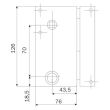 Serrure mononpoint ZENITH 571 vertical tirage cylindre de 40 mm gauche ISEO 25080405.5 photo du produit Secondaire 3 S