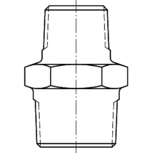 Mamelon r&eacute;duit 245 hexagonal galvanis&eacute; MM 3/8'' 1/4'' VIRFOLLET 24515021 photo du produit Secondaire 1 L