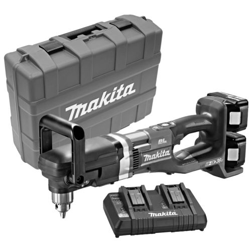 Perceuse visseuse 2x18V Li-Ion LXT + 2 batteries 5Ah + chargeur en coffret plastique - MAKITA - DDA460PT2 pas cher