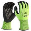 Gants haute visibilité anti-coupure niveau 4/D taille 9 (L) MILWAUKEE 4932479928 photo du produit