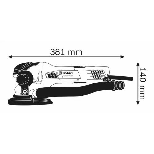 Ponceuse excentrique 550W GET 55-125 en coffret L-BOXX - BOSCH - 0601257001 pas cher Secondaire 1 L