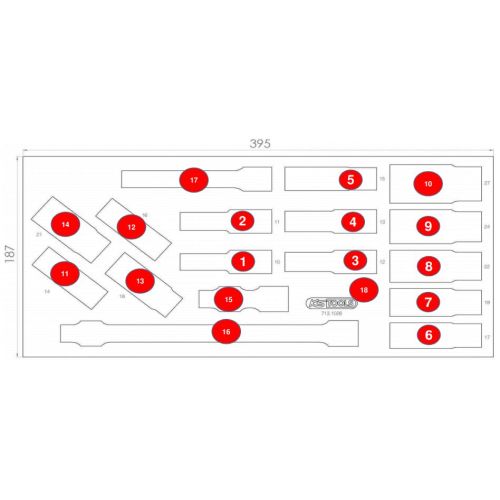Module de douilles longues et accessoires 1/2 '' 17 pièces KS TOOLS 713.1026 photo du produit Secondaire 1 L