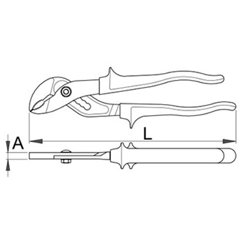 Pince multiprise gainée bi-matière 441/1BI L.170mm - UNIOR - 616728 pas cher Secondaire 1 L