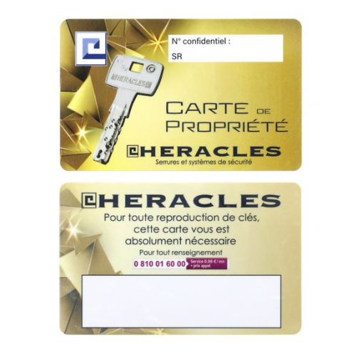 Cylindre monobloc SR type FI66 vari&eacute; chrom&eacute; 4 cl&eacute;s HERACLES DOMSR.FICH3 photo du produit Secondaire 4 L