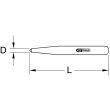 Pointeau BRONZEPLUS 3 x 100 mm KS TOOLS 963.2550 photo du produit Secondaire 1 S