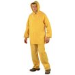 Ensemble de pluie veste et pantalon double enduction PVC jaune TM 50210 photo du produit Secondaire 1 S