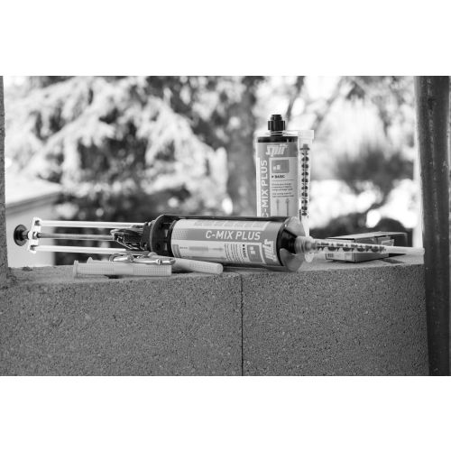 R&eacute;sine C-Mix Plus ton gris 300 ml avec 2 buses - SPIT PASLODE - 055866 pas cher Secondaire 3 L