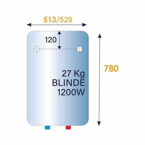 Chauffe-eau électrique blindé vertical mural 150 L THERMOR 271072 photo du produit Secondaire 1 L