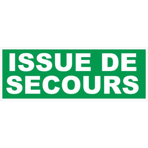 Panneaux d'&eacute;vacuation rectangulaire 330 x 120mm ''Issue de secours'' - NOVAP - 4035567 pas cher