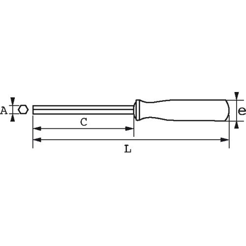 Clé à douille emmanchée SAMSOFORCE 6 pans 4mm avec clip FME - SAM OUTILLAGE - 291T-4-FME pas cher Secondaire 1 L