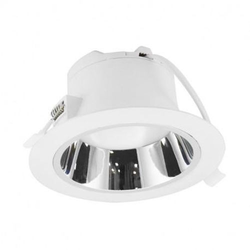 Downlight LED SIRIUS basse luminance blanc / argenté rond D 150 mm 15 W 1300 Lm 3000 K MIIDEX LIGHTING 76541 photo du produit