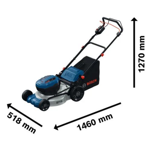 Tondeuse à gazon autotractée 2 x 18V Pro GRA18V2-46SP Brushless (sans batterie ni chargeur) - BOSCH - 06008C8200 pas cher Secondaire 2 L