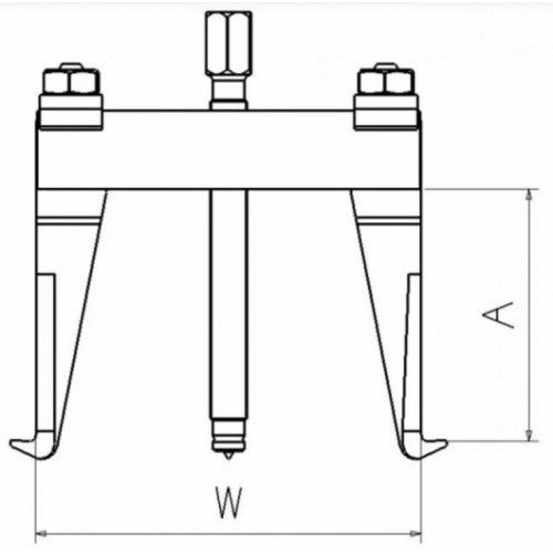 Extracteur 2 bras rigides intérieur-extérieur - SAM OUTILLAGE - EX-834 pas cher Secondaire 2 L