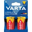 Pile alcaline 1,5 V Longlife Max Power LR20/D blister de 2 VARTA 546292 photo du produit