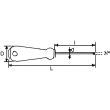 Tournevis bimatière S1 Pozidriv à lame ronde longue N°1 5x250mm - SAM OUTILLAGE - T-1PZ250 pas cher Secondaire 1 S