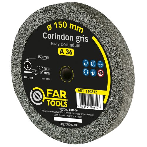 Meule grain 36 corindon gris 150 mm FARTOOLS 110812 photo du produit