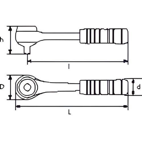 Cliquet 1/2'' à inversion centrale - SAM OUTILLAGE - S-159 pas cher Secondaire 1 L