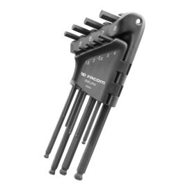 Jeu de 9 cl&eacute;s m&acirc;les coud&eacute;es 6 pans en &eacute;tui Facom - 83SH.JPAAPF pas cher Principale M