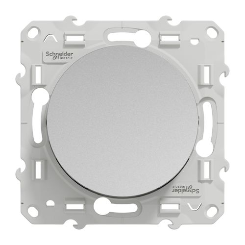 Bouton-poussoir ODACE 10 A à vis aluminium 50 / 60 Hz - SCHNEIDER ELECTRIC - S530206 pas cher