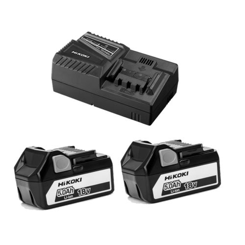 Visseuse à choc 18V + 2 batteries 5Ah + chargeur + coffret HITCASE - HIKOKI - WH18DBDL2WPZ pas cher Secondaire 2 L