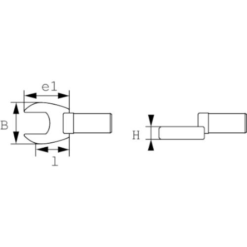 Embout dynamométrique à force déportée 11mm - SAM OUTILLAGE - DFO-11 pas cher Secondaire 1 L