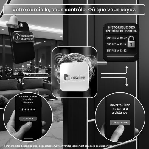 OnekeeBlack : Serrure connectée & Biométrique NEXKEE pas cher Secondaire 7 L