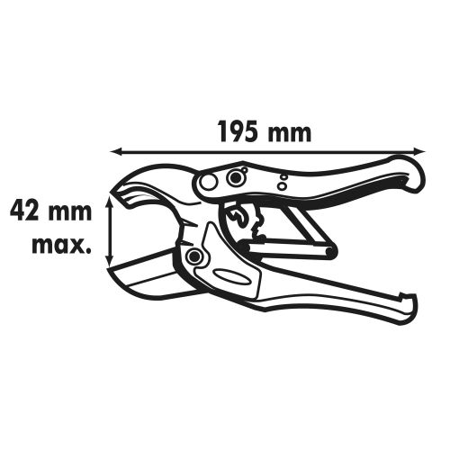 Coupe tubes PER-PEX-ABS diamètre 42mm - MEJIX - 180436 pas cher Secondaire 1 L